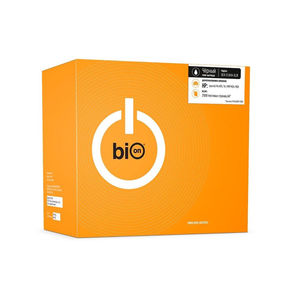 Bion CF244A-XL2K Картридж для HP {LaserJet Pro M15/16/MFP M28/M29} (2000  стр.), Черный, с чипом, BCR-CF244A-XL2K