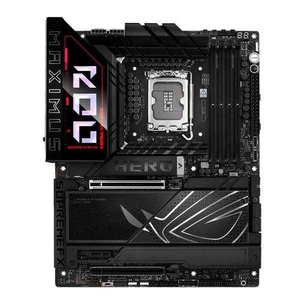 Материнская плата ASUS ROG MAXIMUS Z890 HERO, LGA1851, Z890, 4*DDR5, 4*SATA, 6*M.2, 8*USB 3.2, Type-C, 2*PCIx16, 1*PCIx1,  2*Thunderbolt™ 4, HDM, ATX; 90MB1ID0-M0EAY0