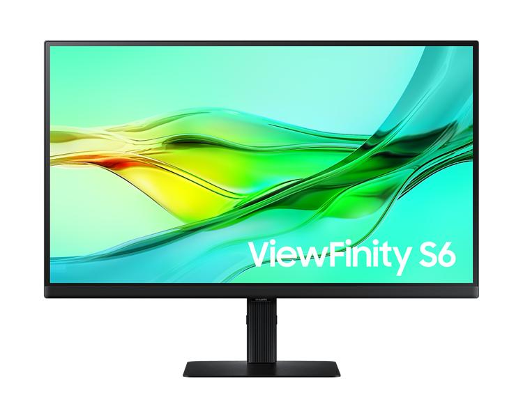 Монитор Samsung 27" ViewFinity S6 S60UD S27D604UAI IPS 16:9 2560x1440x100Hz 5ms 350cd 1000:1 1,07B 178/178 DP (IN); DP (OUT); HDMI; USB-C (90 Вт); USB3.0x3; RJ45; HAS Pivot Tilt Swiv VESA Black, LS27D604UAIXCI