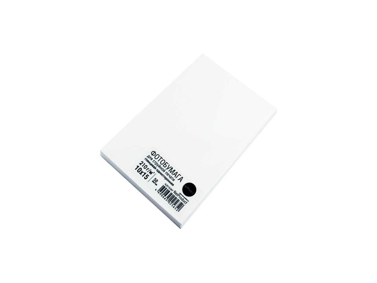Фотобумага NetProduct глянцевая односторонняя, 10x15 см, 210 г/м2, 50 л., A2015397
