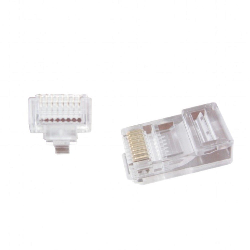 Cablexpert Вилка RJ-45 (8P8C) универсальная. кат.5e. со сквозным отверстием  (100 шт.) (LC-PTU-01/100)