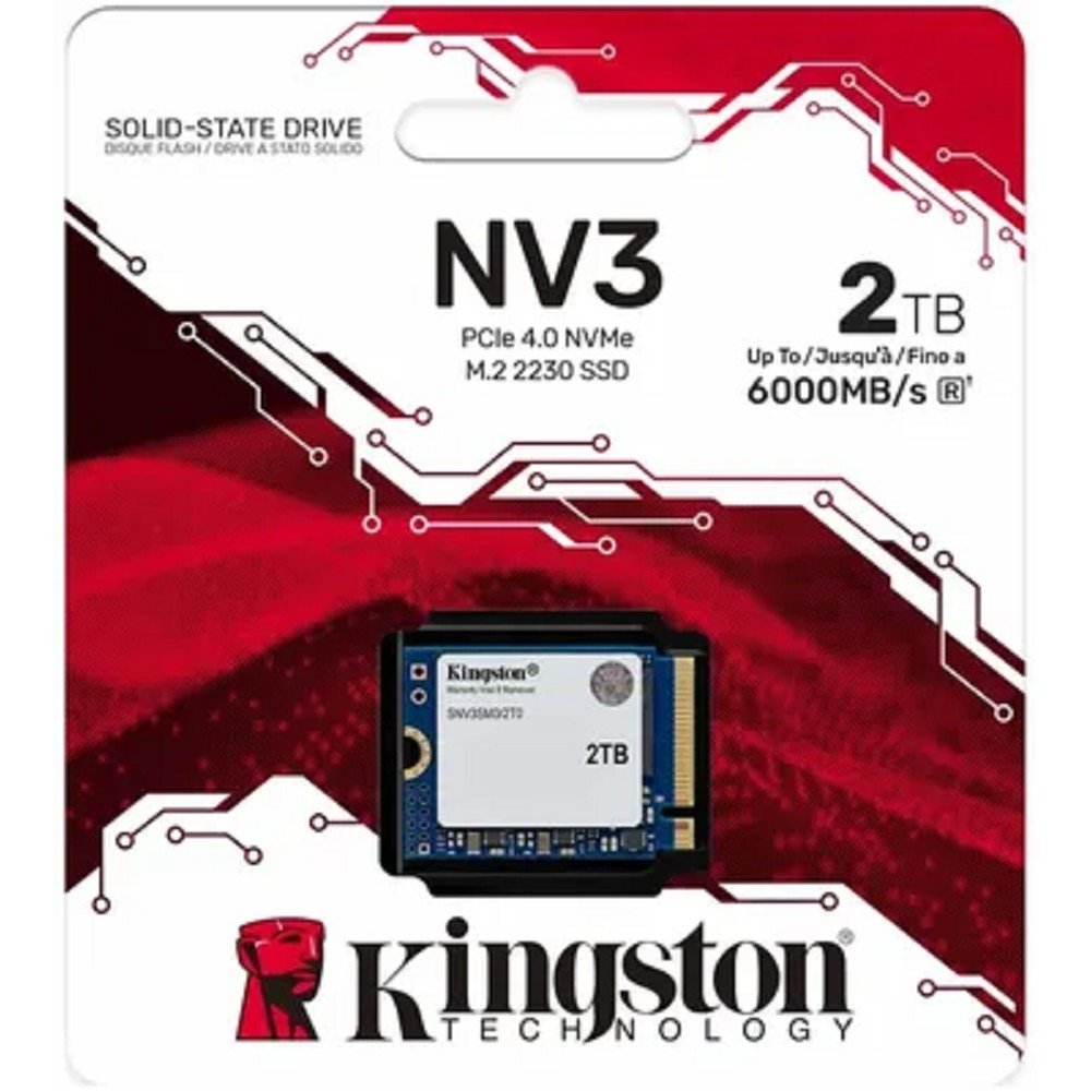 Kingston SSD NV3, 2000GB, M.2(22x30mm), NVMe, PCIe 4.0 x4, 3D TLC, SNV3SM3/2T0