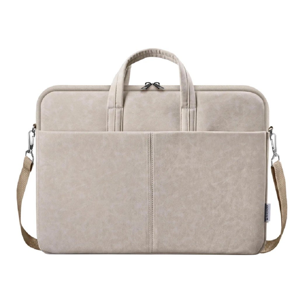 Defender Сумка для ноутбука Solid  15.6" PU кожа, бежевый, карман (26126)