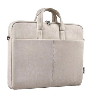 Defender Сумка для ноутбука Solid  15.6" PU кожа, бежевый, карман (26126)