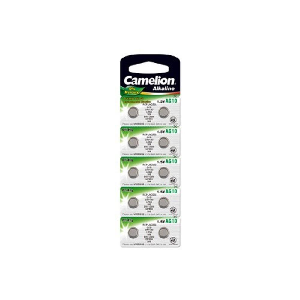 Camelion G10  BL-10 Mercury Free (AG10-BP10(0%Hg), 389A/LR1130/189 батарейка для часов) (10 шт. в уп-ке) , 12818