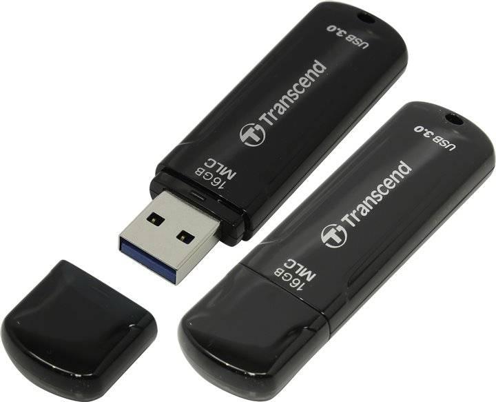 Флеш накопитель 16GB Transcend JetFlash 750, USB 3.1, Черный, TS16GJF750K