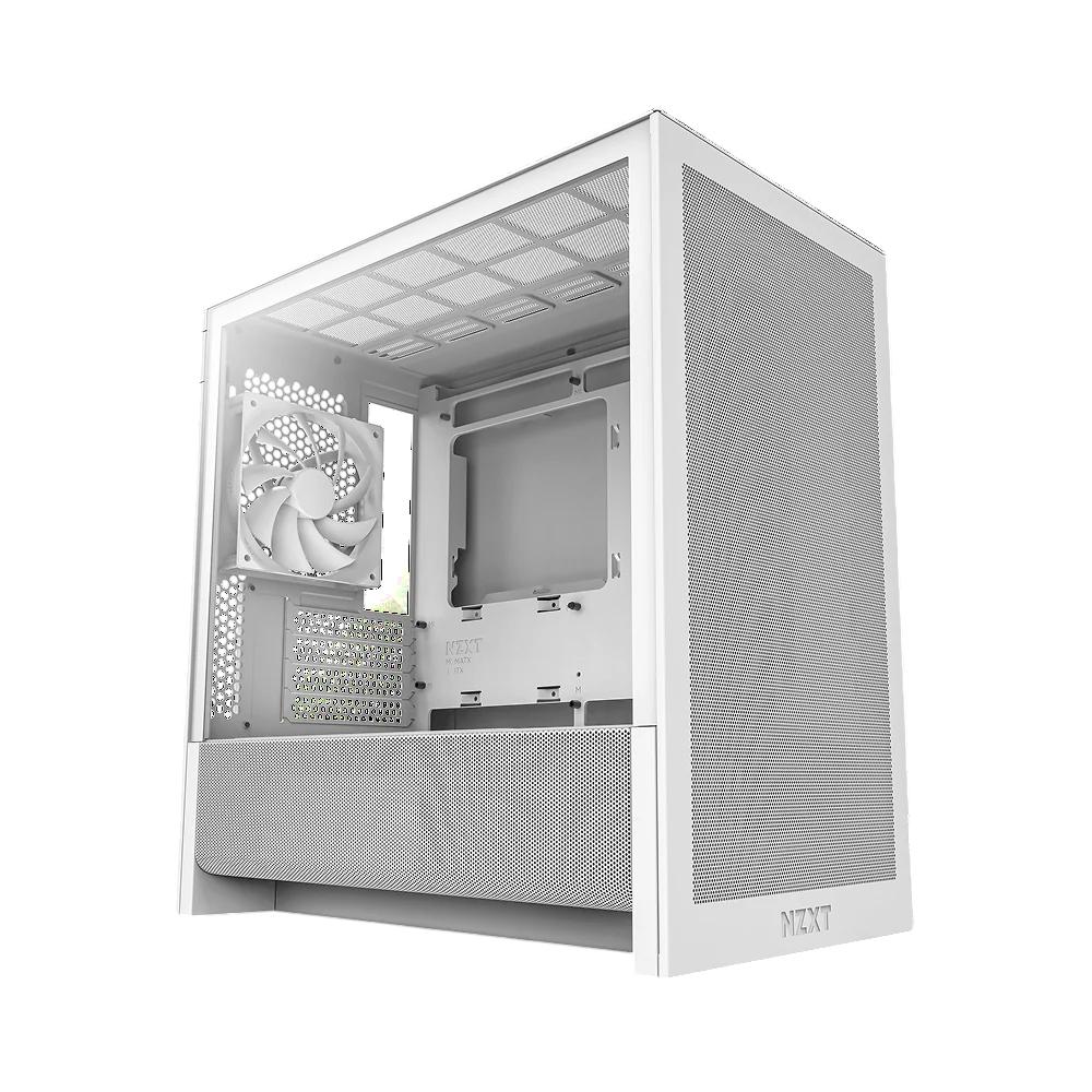 Корпус без блока питания/ Case NZXT H3 Flow (2025), Midi-Tower, TG, 1x120mm, 1xUSB-A 3.2 + 1xUSB-C 3.2, mATX, mITX White, CC-H31FW-01