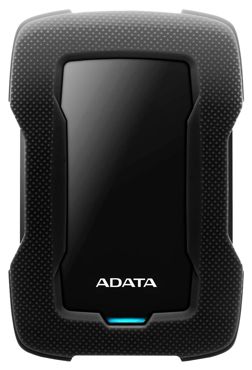 Внешний жесткий диск/ Portable HDD 2TB ADATA HD330 (Black), Silicone, USB 3.2 Gen1, 133x89x16mm, 190g /3 года/, AHD330-2TU31-CBK