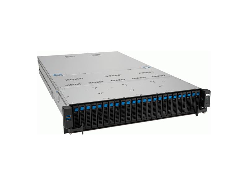 Серверная платформа/ ASUS RS720A-E12-RS24U, 2U, 2 x LGA 6096, AMD EPYC 9004 (400W), 24 x DDR5 4800/4400, 16NVMe + 8NVMe/SATA/SAS*, 2xM.2 (SATA or PCIe x4), 8 PCIe Gen5 slots, 1x OCP3.0, 1 x 2-Port 10GbE Intel X710-AT2 LAN, 1+1 2600W, 90SF02E1-M006D0