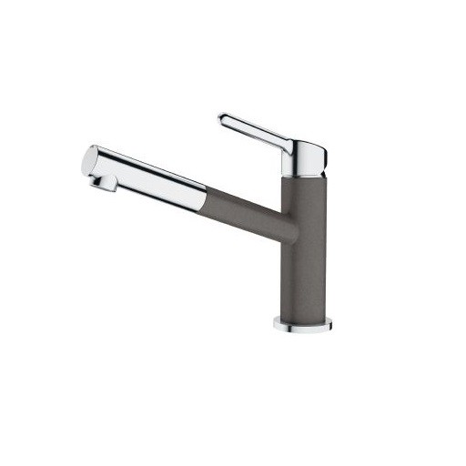 Смеситель Franke 115.0623.141/ Best, Смеситель ORBIT PULL-OUT, с выдвижным шлангом, хром/серый камень