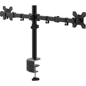 Кронштейн для монитора Filum FL-DM001DB двойной, VESA: 75x75/100x100, для диагонали 10"-32", два типа крепления, макс. нагрузка 10кг, черный (1094479)