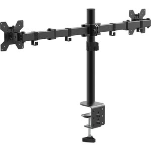 Кронштейн для монитора Filum FL-DM001DB двойной, VESA: 75x75/100x100, для диагонали 10"-32", два типа крепления, макс. нагрузка 10кг, черный (1094479)