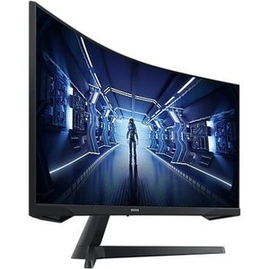 LCD Samsung 34" C34G55TWWI черный {VA 3440x1440 165Hz 1ms 8bit 21:9 250cd 2500:1 178/178 HDMI2.0 DisplayPort1.4 FreeSync(Prem)}, LC34G55TWWIXCI