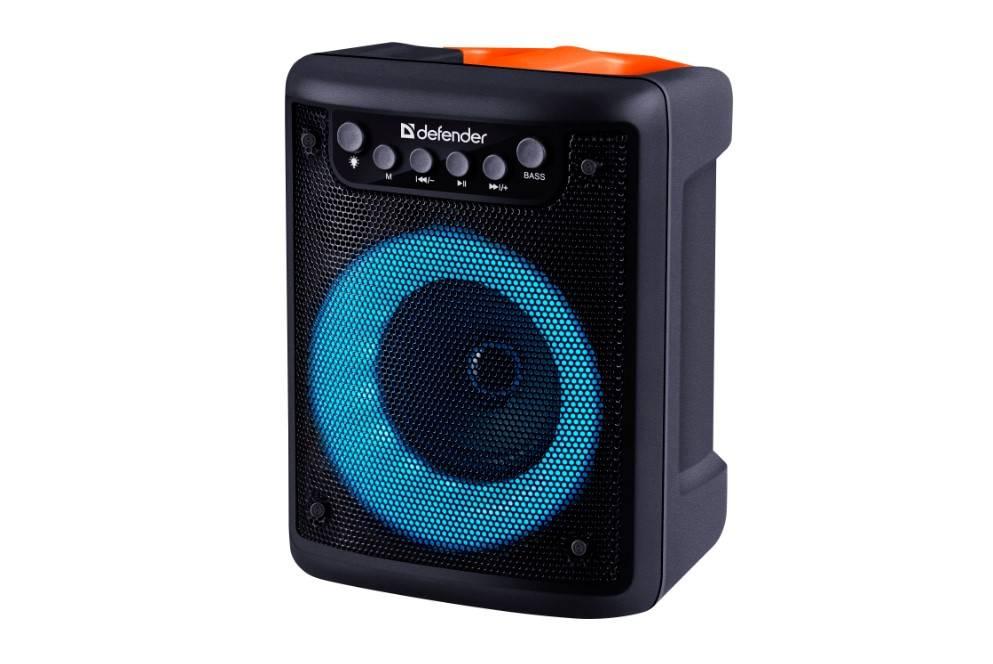Defender Портативная колонка Funky 10Вт, Light/BT/FM/USB/MIC/AUX, 65053