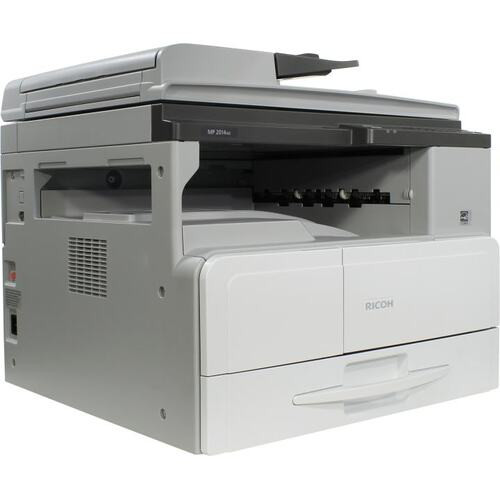 МФУ Ricoh MP 2014AD, A3, 256Мб, 20стр/мин, дуплекс, GDI, ARDF50, LCD-экран, 1 лоток на 250л, цветной сканер, в комплекте тонер на 4000стр и девелопер, запуск АСЦ, официальная гарантия RICOH 1 год (912356) 417378_D