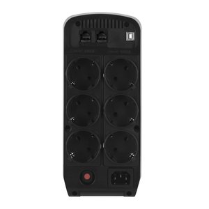 ИБП CyberPower CP900EPFCLCD, Line-Interactive, 900VA/540W, 6 Schuko розеток, USB, RJ11/RJ45, LCD дисплей, Black, 0.33х0.36х0.2м., 8.3кг./ UPS Line-Interactive CyberPower CP900EPFCLCD 900VA/540W USB/RJ11/45 (6 EURO), с чистым синусом при работе от АКБ