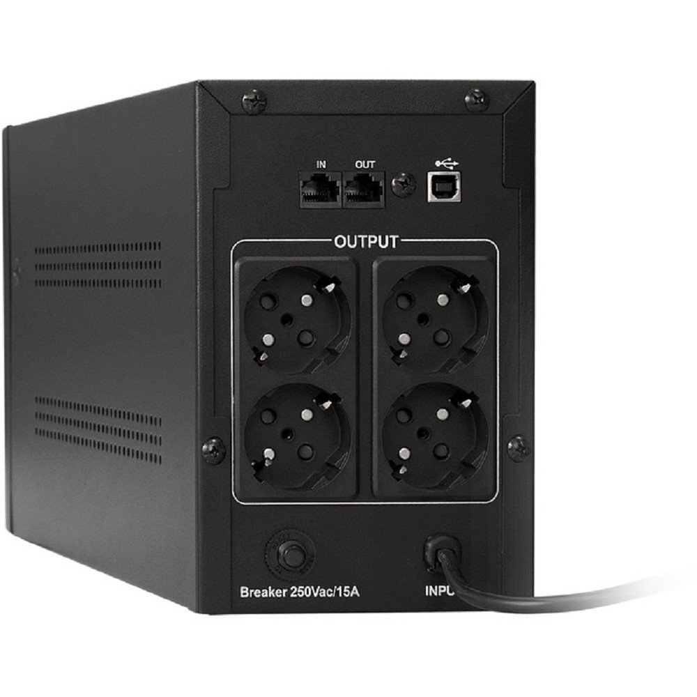Exegate EP285519RUS ИБП ExeGate SpecialPro Smart LLB-2000.LCD.AVR.EURO.RJ.USB <2000VA/1200W, LCD, AVR, 4 евророзетки, RJ45/11, USB, Black>