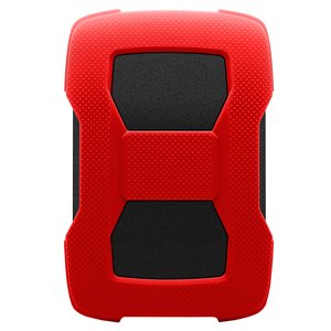 Внешний жесткий диск/ Portable HDD 2TB ADATA HD330 (Red), Silicone, USB 3.2 Gen1, 133x89x16mm, 190g /3 года/, AHD330-2TU31-CRD