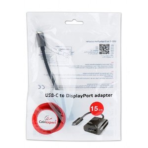 Cablexpert Переходник USB Type-C/DisplayPort, 15см, пакет (A-CM-DPF-01)