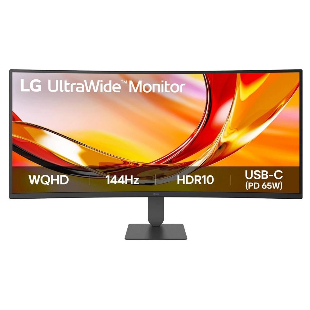 LCD LG 34" 34U640B-B {VA Curved 1800R 3440x1440 144Hz 5ms 178x178 300cd HDMI DisplayPort USB-C 2xUSB ExtPWR VESA}