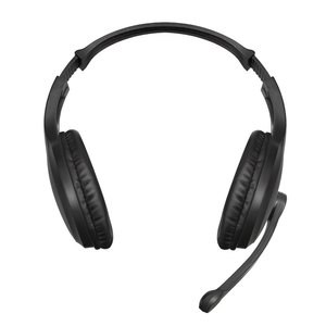 ExeGate Office HS-102S (4-контактный 3.5 мм мини-джек, динамик 40мм, 20-20000Гц, длина кабеля 1,5м, регулировка громкости на кабеле, Color Box) (EX289748RUS)
