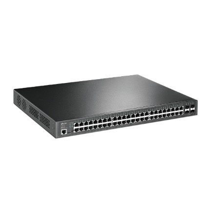 TP-Link SG3452P Управляемый коммутатор JetStream уровня 2+ с 48 гигабитными портами PoE+ и 4 портами SFP