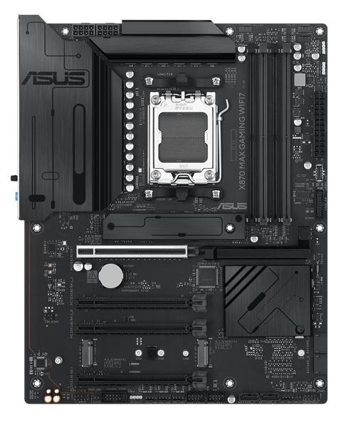 Материнская плата ASUS X870 MAX GAMING WIFI7, AM5, X870, 4*DDR5,  4*SATA, 3*M.2, 4*USB 3.2, 4*USB 2.0, 2*Type-C, 5*PCIx16, HDMI, ATX; 90MB1LY0-M0EAY0