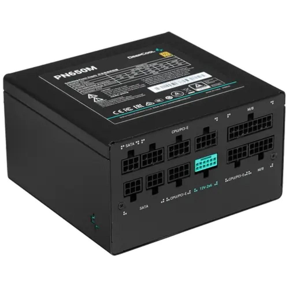Блок питания Deepcool GAMERSTORM PN650M (ATX 3.1, 650W, Full Cable Management, PWM 120mm fan, Active PFC, 80+ GOLD, Active PFC + Full Bridge SRC LLC + DC/DC, Gen5 PCIe) RET, R-PN650M-FC0B-EU