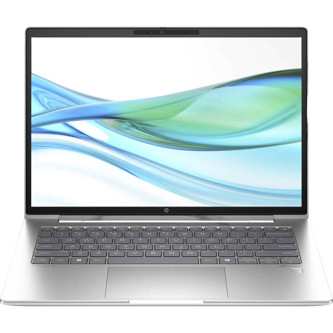 Ноутбук/ HP Probook 440 G11 14"(1920x1200)/Intel Core Ultra 5 125U(1.3Ghz)/16384Mb/512SSDGb/noDVD/Int:Intel® Graphics/Cam/BT/WiFi/48WHr/war 1y/1.39kg/Pike Silver/DOS, D2FP6ET#BH5