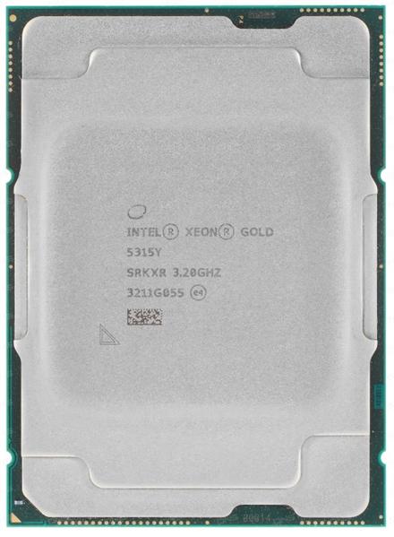 Процессор CPU Intel Xeon Gold 5315Y (3.20-3.60GHz/12MB/8c/16t) LGA4189, 140W, up to 6TB DDR4-2933, CD8068904665802, clean pull, SRKXR
