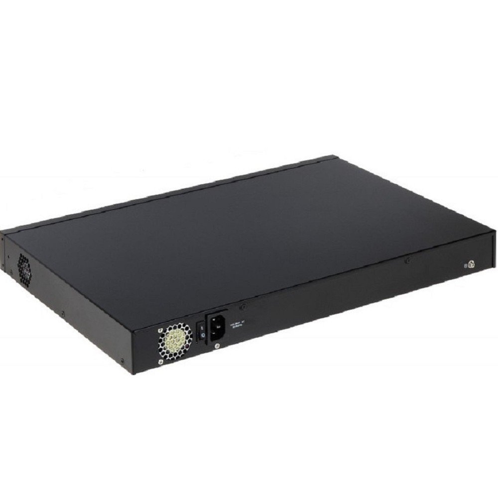 DAHUA DH-PFS4226-24ET-240 24-портовый управляемый коммутатор с РоЕ; 24xRJ45 100M (PoE/PoE+/Hi-PoE), 2xCombo SFP/RJ45 1G (uplink); суммарно до 240Вт; PoE watchdog, до 250м; питание: 100–240VAC;