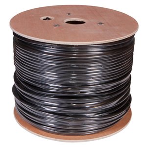 Rexant (01-0146) Кабель витая пара F/UTP, CAT 5e, PE, 4PR, 24AWG, OUTDOOR, SOLID, черный, 305м (барабан)