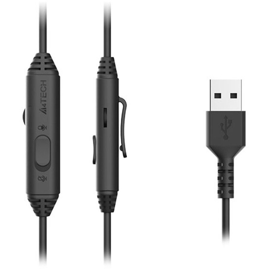 A4Tech Fstyler FH100U белый/черный 2м накладные USB (FH100U (PANDA)), 1774524