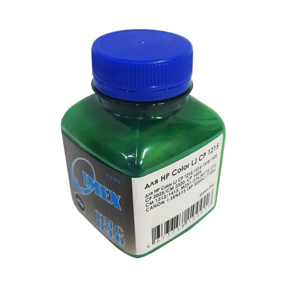 Тонер для HP Color LJ CP 1215/1515/1518/1525/СМ1312/CM1415/CP1025/2025 (фл,45,синий,Polyester,TMC040 IMEX) Green Line