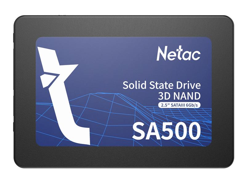 SSD накопитель Netac SSD SA500 960GB 2.5 SATAIII 3D NAND, R/W up to 530/475MB/s, TBW 480TB, 3y wty, NT01SA500-960-S3X