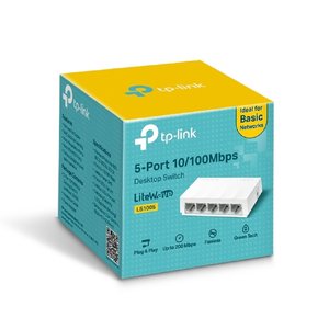 TP-Link LS1005 Настольный коммутатор с 5 портами 100 Мбит/с