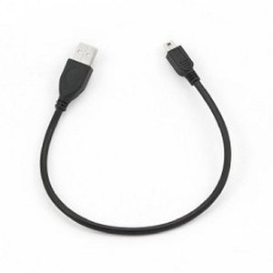 Gembird CCP-USB2-AM5P-1 USB 2.0 кабель PRO для соед. 0,3м AM/miniBM  позол.конт., черный 
