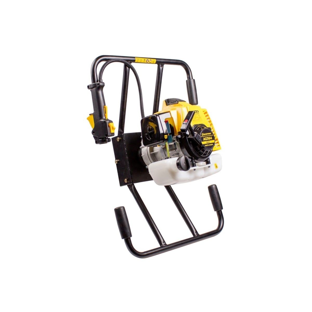 CHAMPION Мотобур AG364 { 2,2кВт 64см? 12,8кг без шнека } 