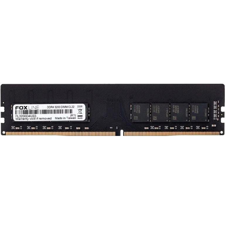 Память оперативная/ Foxline DIMM 16GB 3200 DDR4 CL 22 (1Gb*8), FL3200D4U22-16G