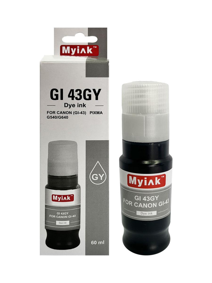 Чернила для CANON GI-43GY ( 60мл, контейнер, grey Dye) для PIXMA G540/G640 GI43GY MyInk