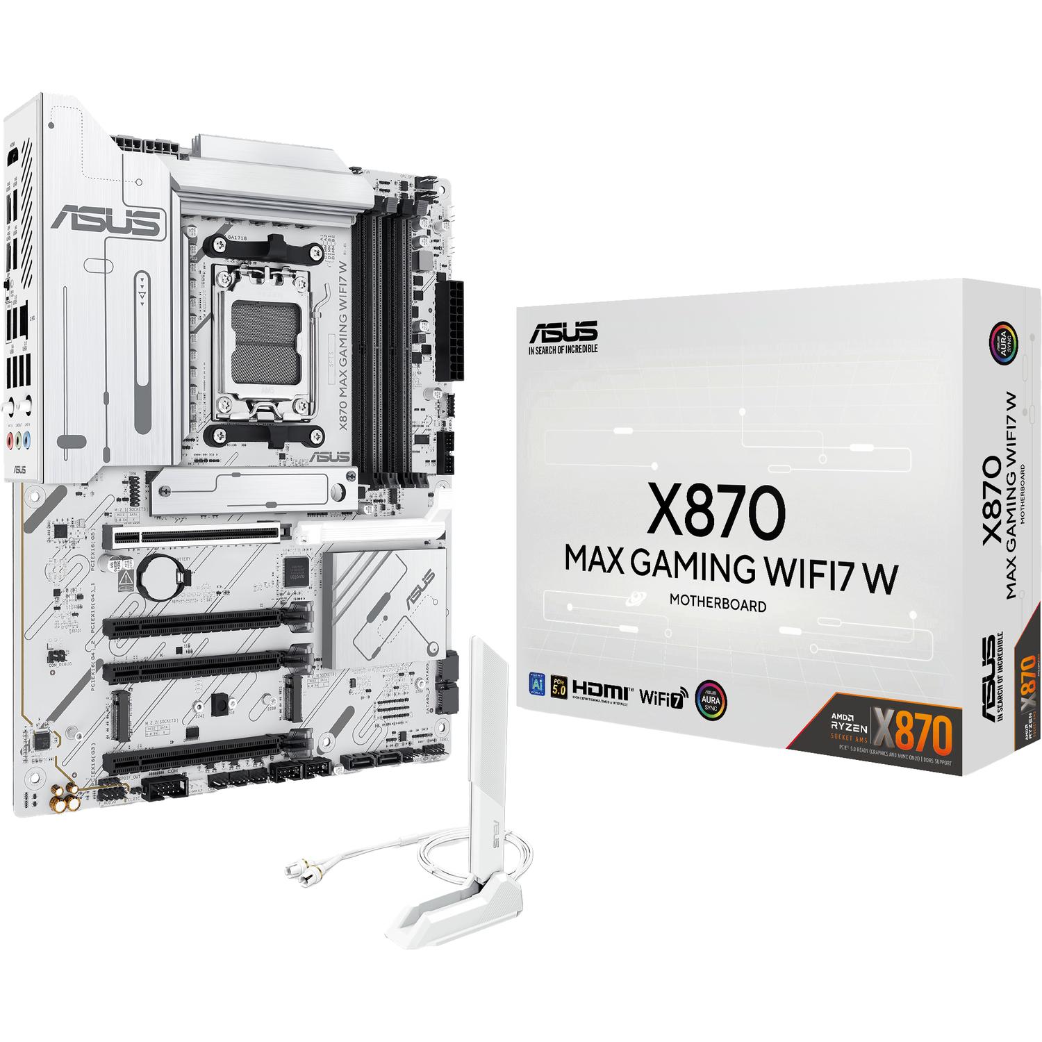 Материнская плата/ X870 MAX GAMING WIFI7 W, 90MB1LZ0-M0EAY0