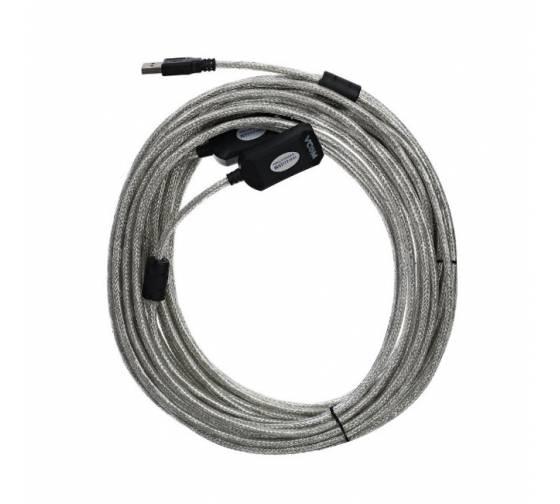 Кабель-адаптер USB2.0-repeater, удлинительный активный <Am-->Af> 15м VCOM <VUS7049>, VUS7049-15M
