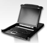КВМ консоль ATEN 19" 8-Port PS/2-USB VGA Single Rail LCD KVM Switch, CL5708N-ATA-RG