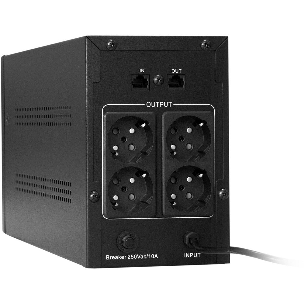 Exegate EP285508RUS ИБП ExeGate SpecialPro UNB-1600.LED.AVR.4SH <1600VA/950W, LED, AVR, 4*Schuko, Black>"