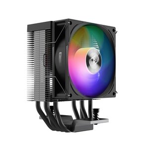 PCCooler R400 ARGB BK S115X/1200/1700/AM4/AM5 (TDP 180W, 90mm ARGB Fan, 4 тепловые трубки 6мм, 650-2200RPM, 28,3dBa)