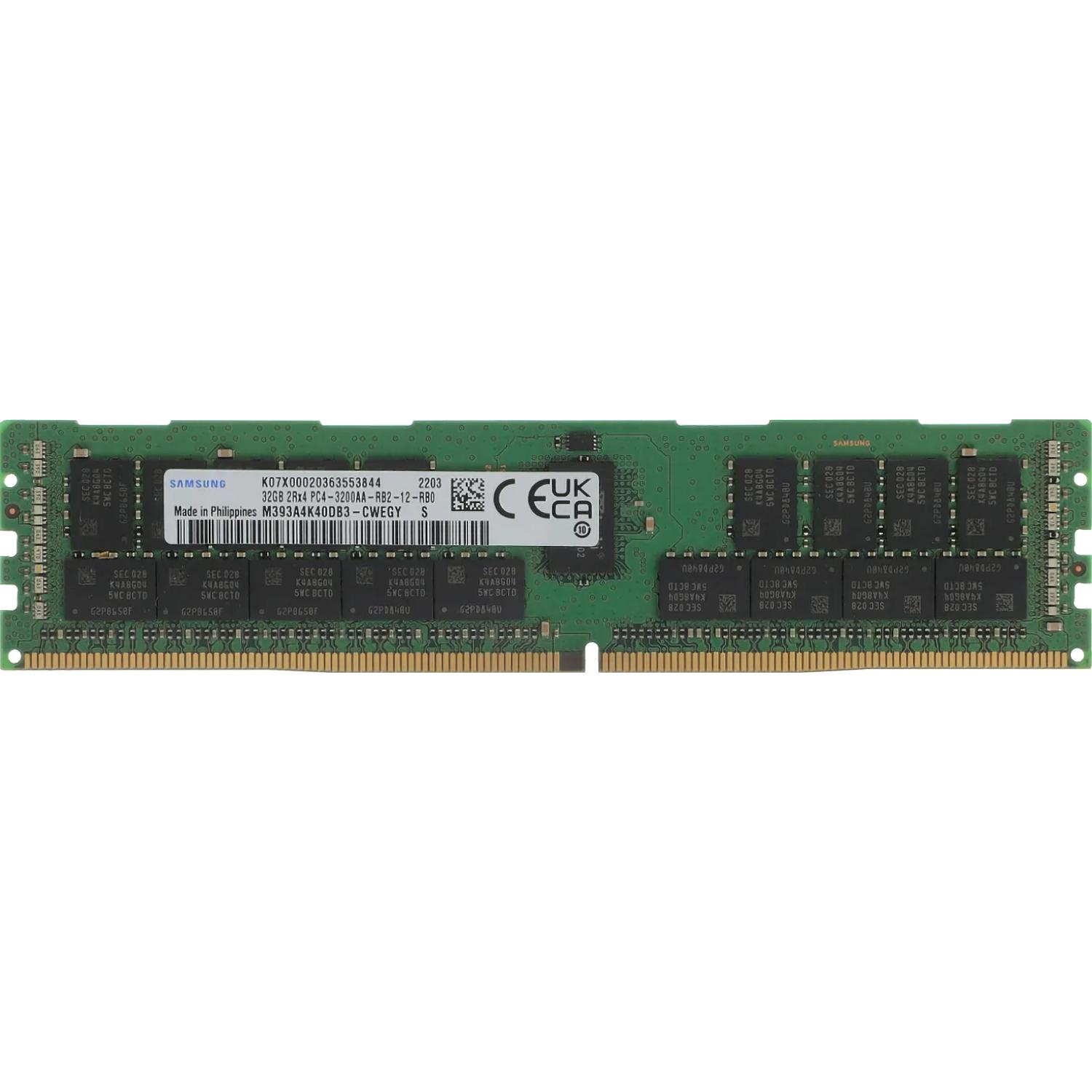 Память оперативная/ Samsung DDR4 32GB  RDIMM 3200 1.2V, M393A4K40DB3-CWEGY