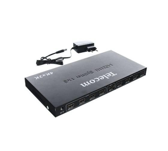 Разветвитель HDMI 1=>8 4k@30 HZ Telecom., TTS7010