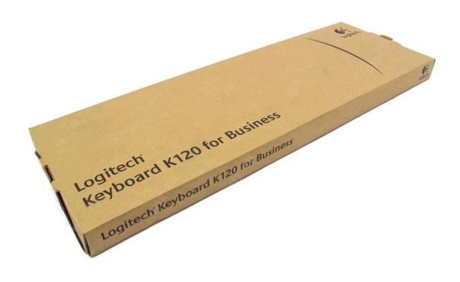 Logitech K120 Клавиатура проводная For Business Black RUS - USB, 104 кл., чёрный., 920-002522