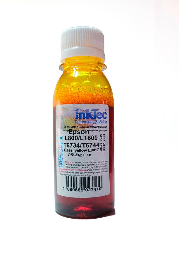 Чернила InkTec (E0017) для Epson L800/L1800 (T6733/ T6743), M, 0,1 л., E0017-LM