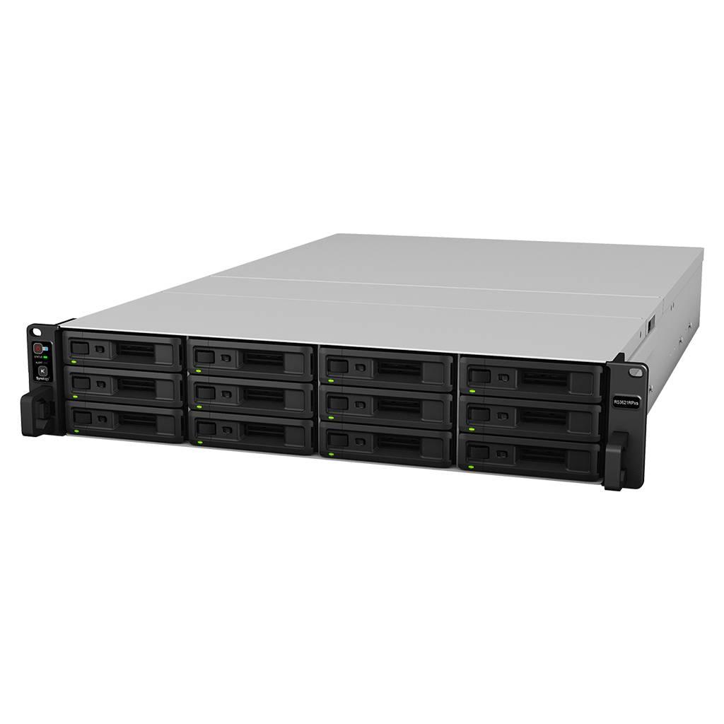 Synology RS3621RPxs Сетевое хранилище 12x2.5"/3.5" SATA, Intel Xeon D-1531/6x2.2GHz, 8GB DDR4, 4x1 Гбит/с, 2xUSB
